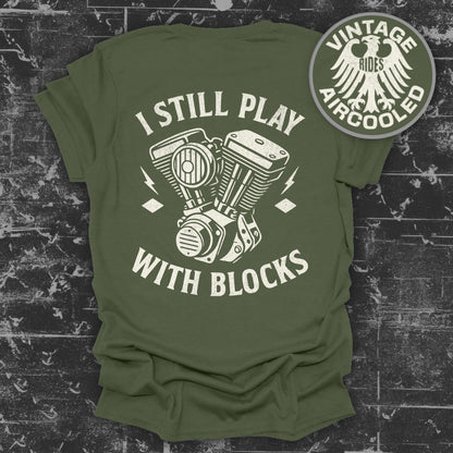 I Still Play With Blocks Vintage Rides T-Shirt