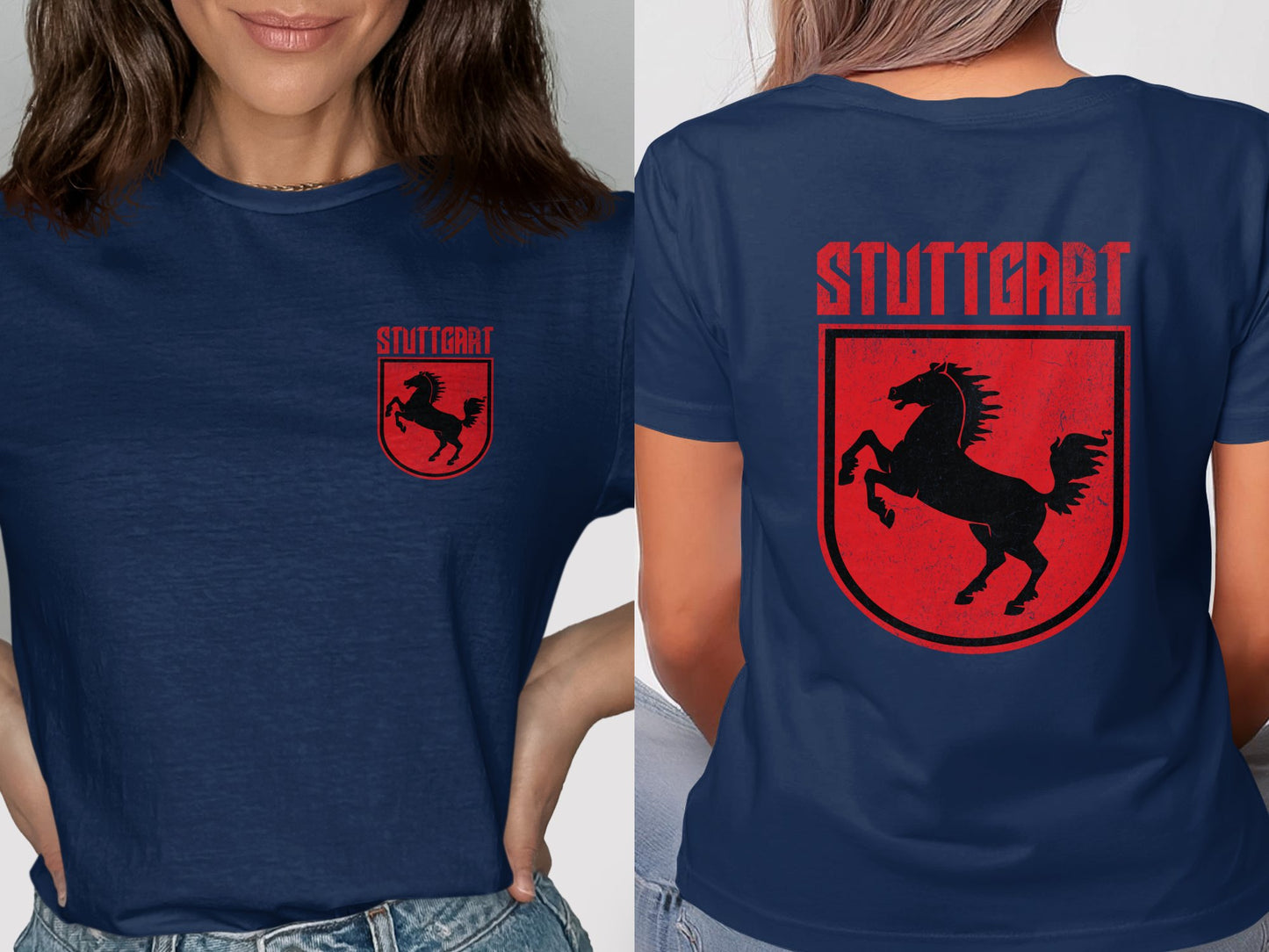 Stuttgart Red Mustang Graphic Tee Shirt product