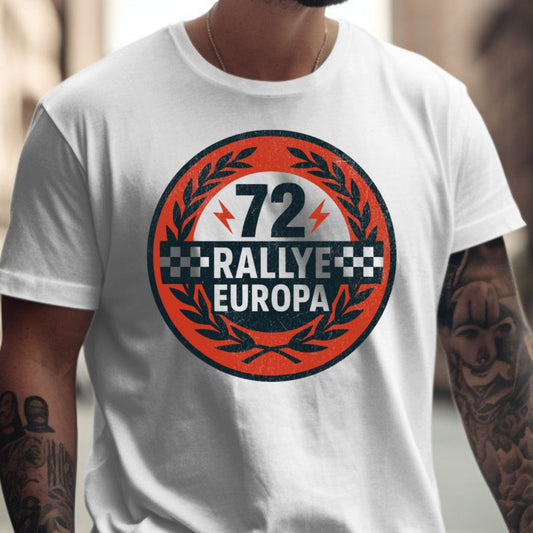 Rallye Europa 72 Checkered Design Men's T-Shirt product