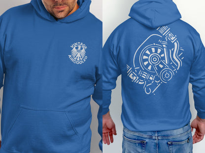 Vintage Aircooled Engine Print Hoodie product type