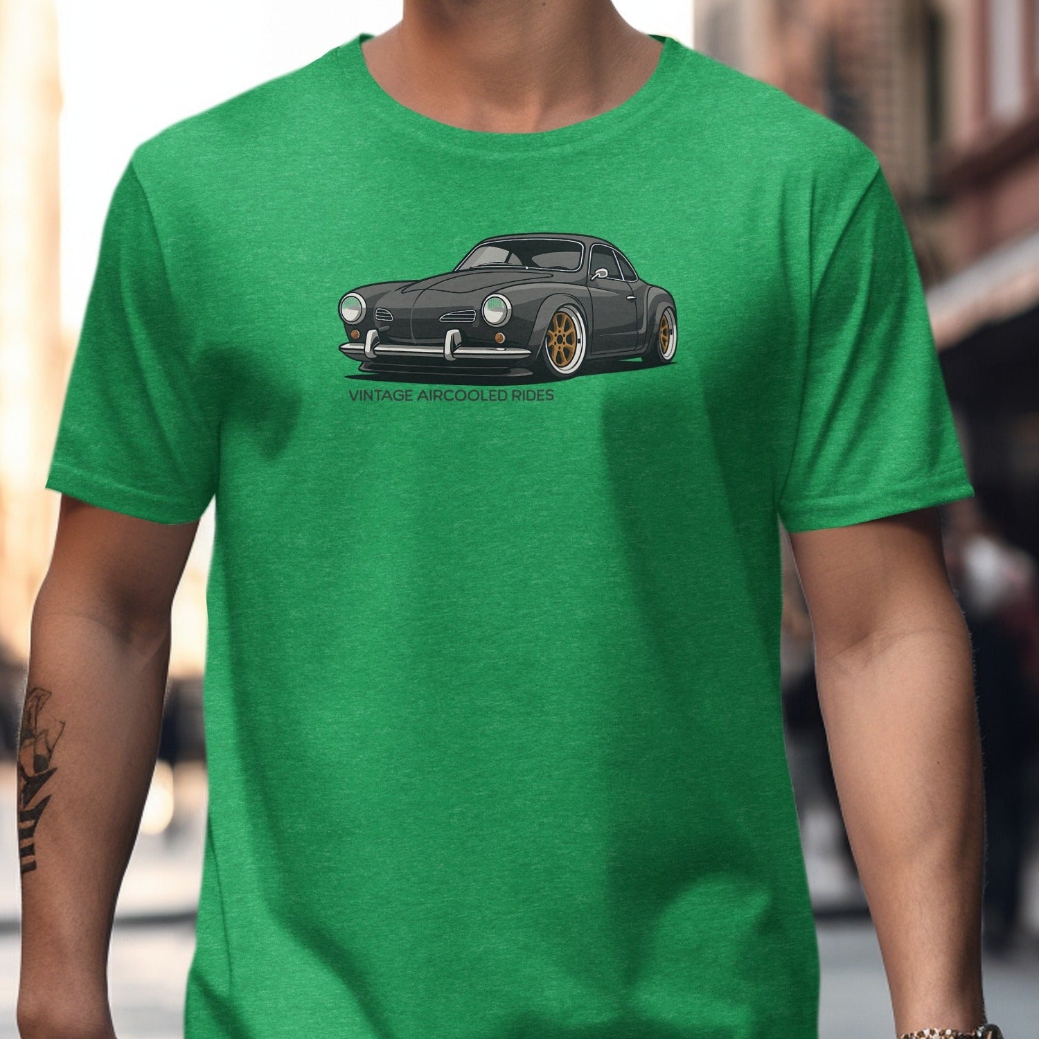 Vintage Aircooled Rides Graphic Car Tee product type