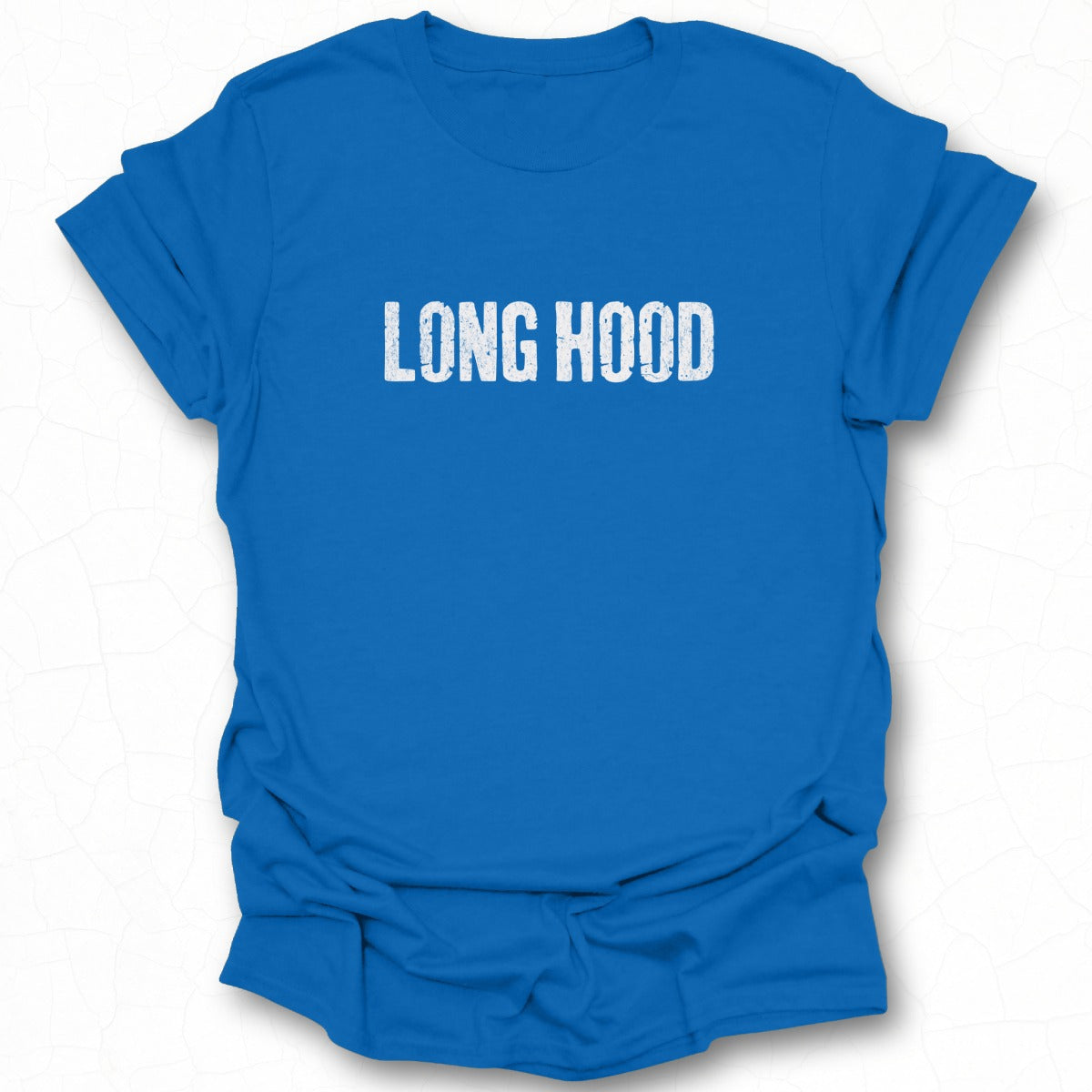 Vintage Long Hood Blue Graphic T-Shirt