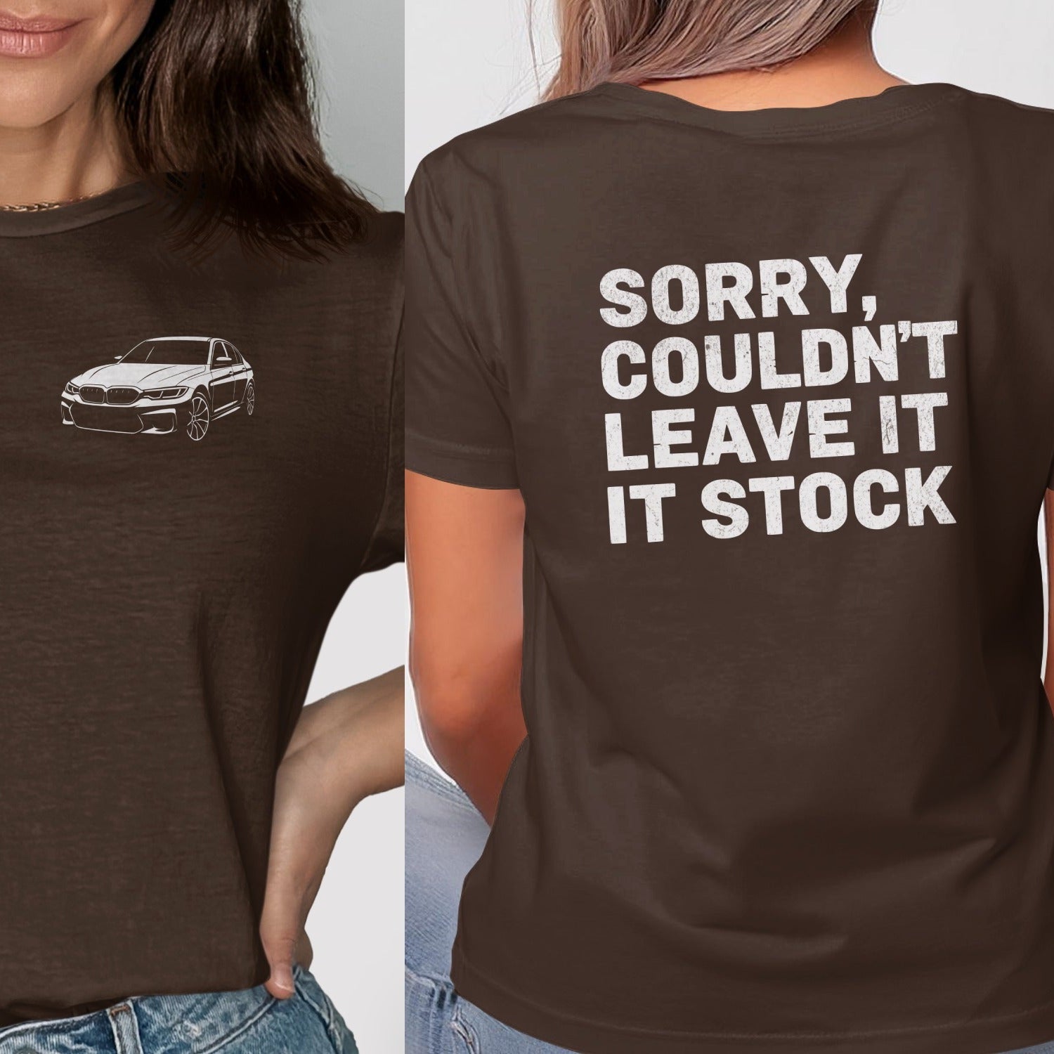 Sorry Couldn't Leave It Stock Car Graphic T-shirt