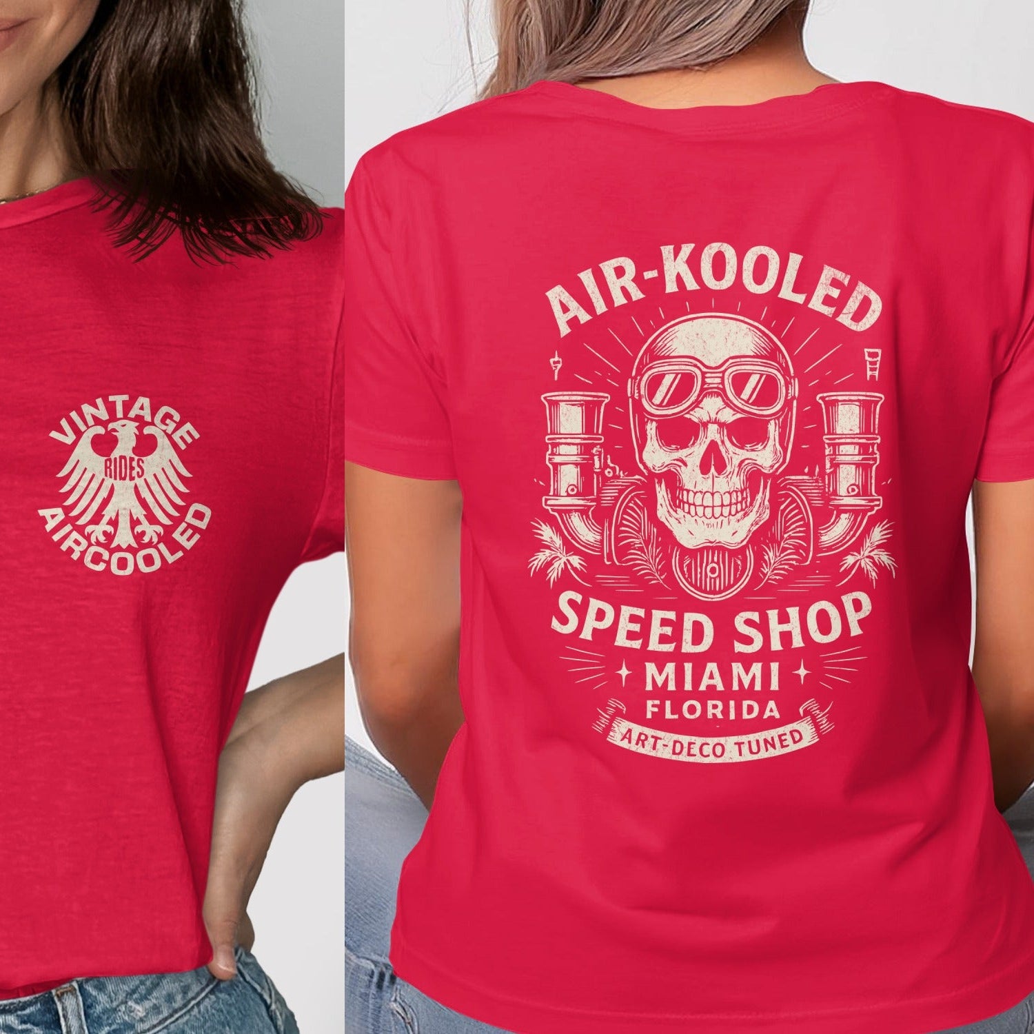 Vintage Aircooled Miami Speed Shop Graphic T-shirt product
