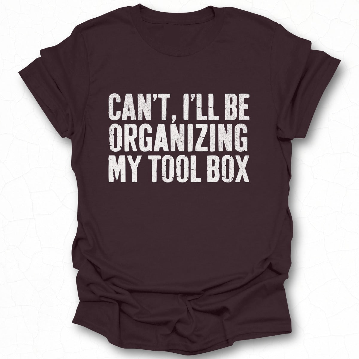 Can't I'll Be Organizing My Tool Box T-Shirt