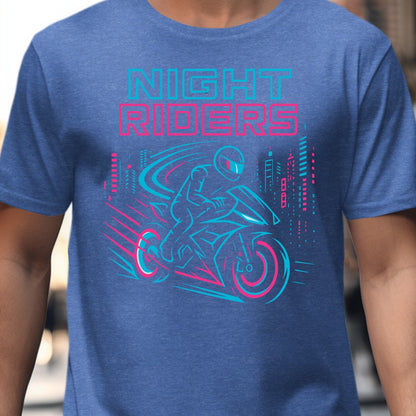 Night Riders Graphic Design Motorcycle T-shirt product