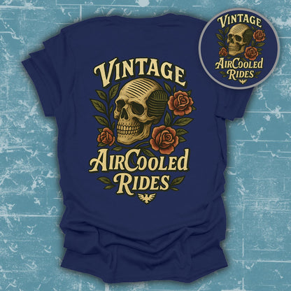 Vintage Skull Aircooled Rides T-Shirt product type