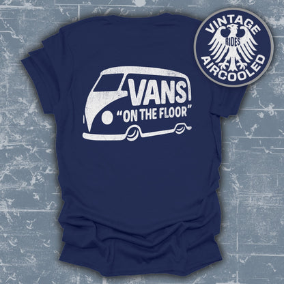 Vintage Rides Vans On The Floor Graphic Tee Product