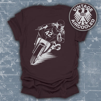 Vintage Rides Aircooled Motorcycle Rider T-Shirt product type