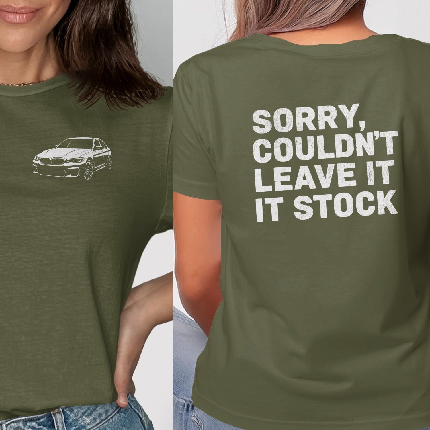 Sorry Couldn't Leave It Stock Car Graphic Tee