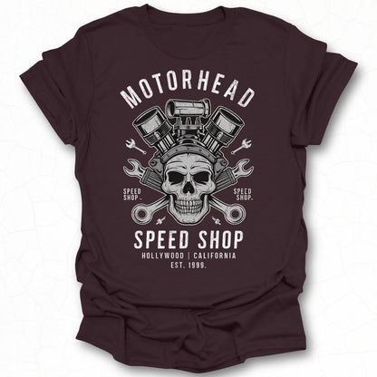 Motorhead Speed Shop Skull Graphic T-Shirt