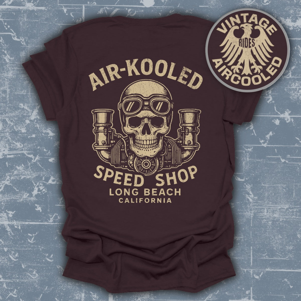 Air-Kooled Speed Shop Long Beach California T-shirt