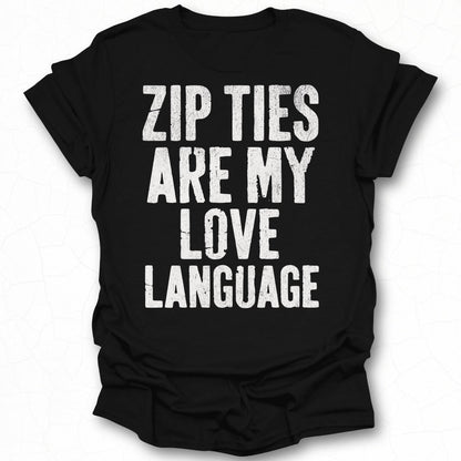 Zip Ties Are My Love Language graphic shirt