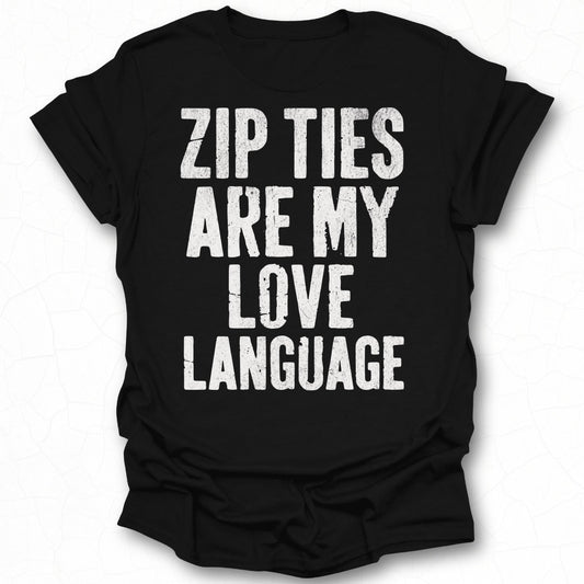 Zip Ties Are My Love Language graphic shirt