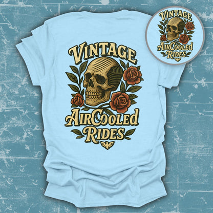 Vintage Air Cooled Rides Skull Design T-shirt product