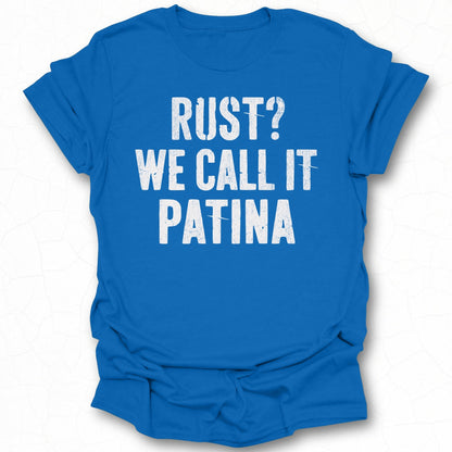 Rust We Call It Patina Blue Graphic Tee Product