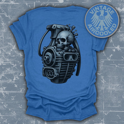 Vintage Rides Aircooled Skull Graphic T Shirt product type