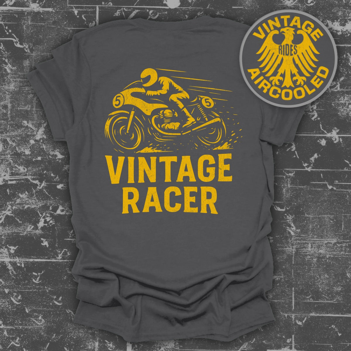 Vintage Racer Graphic Tee Motorcycle Product