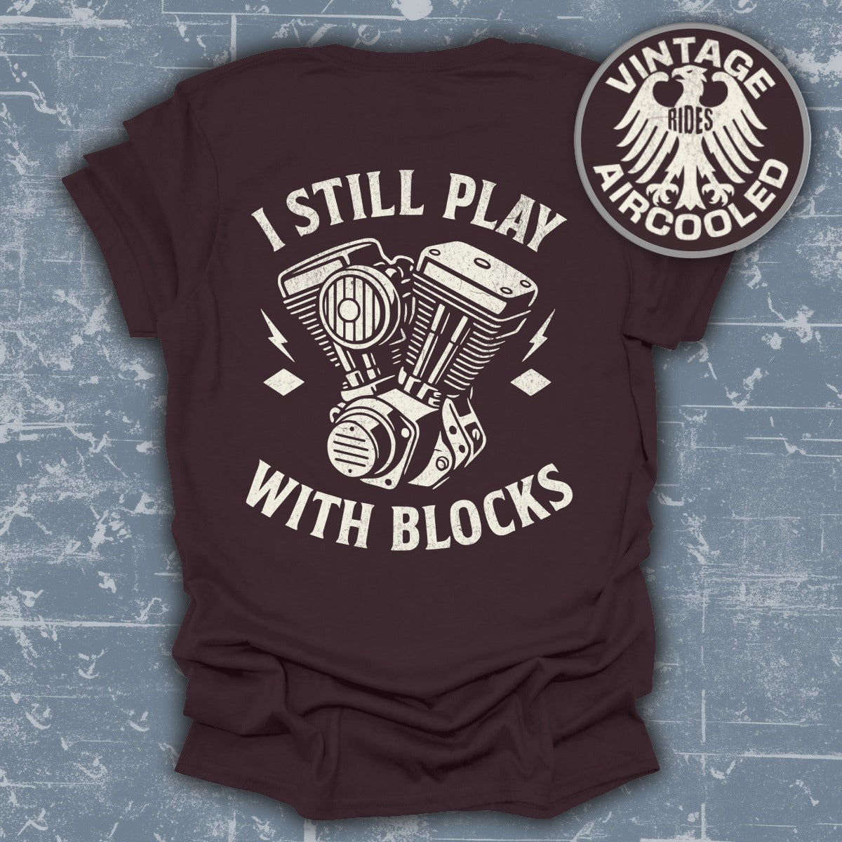 I Still Play With Blocks Vintage Rides Aircooled T-Shirt