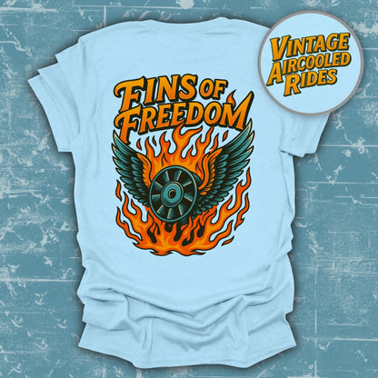 Fins of Freedom Graphic Design T-shirt product