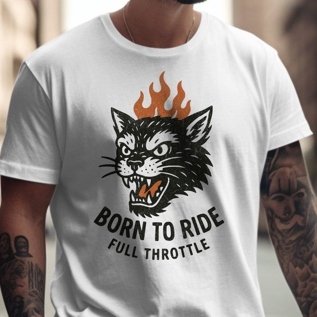 Born to Ride Full Throttle Unique T-shirt