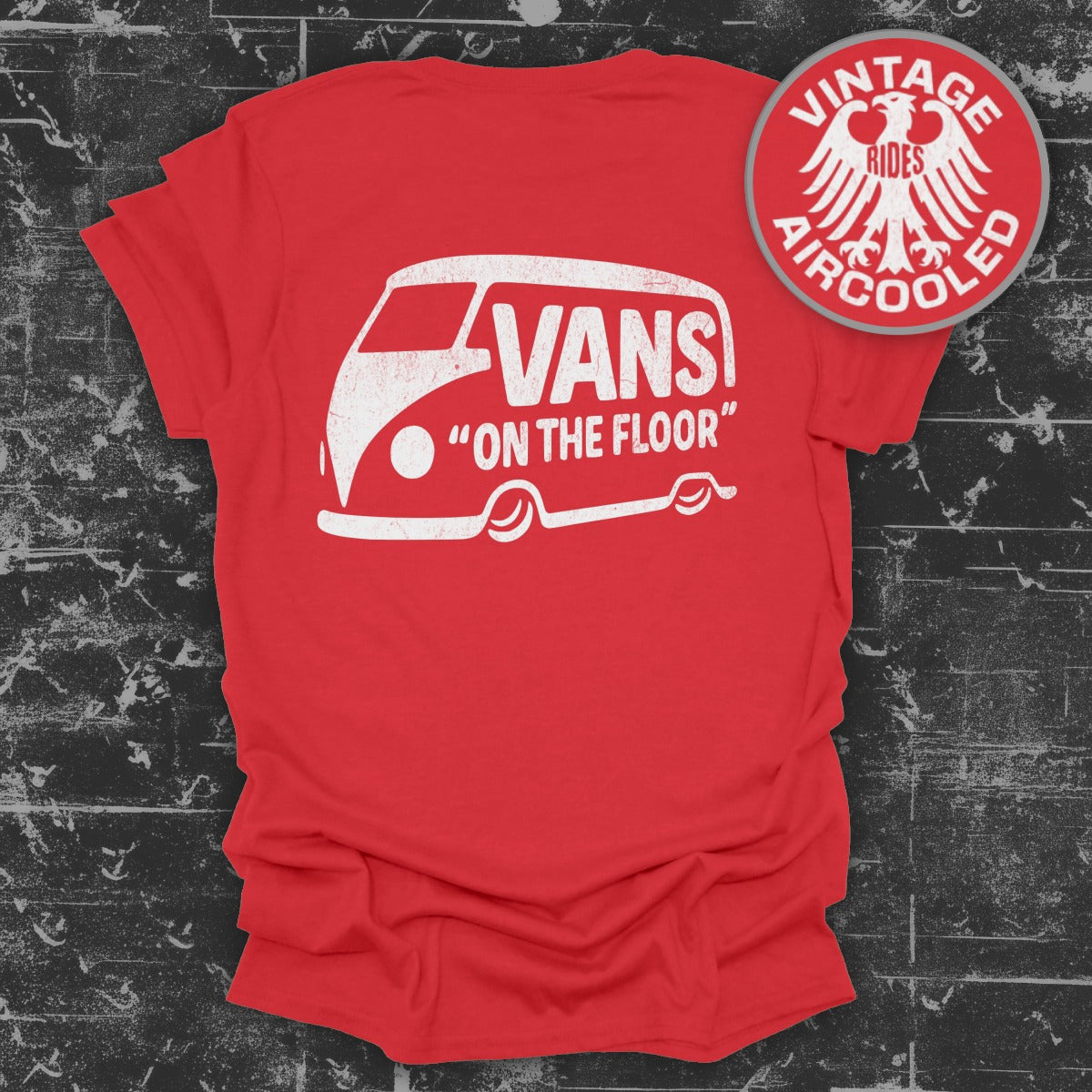 Vans On The Floor Vintage Rides Aircooled T-shirt