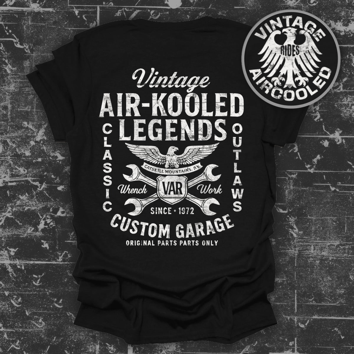 Vintage Air-Kooled Legends Custom Garage Tee