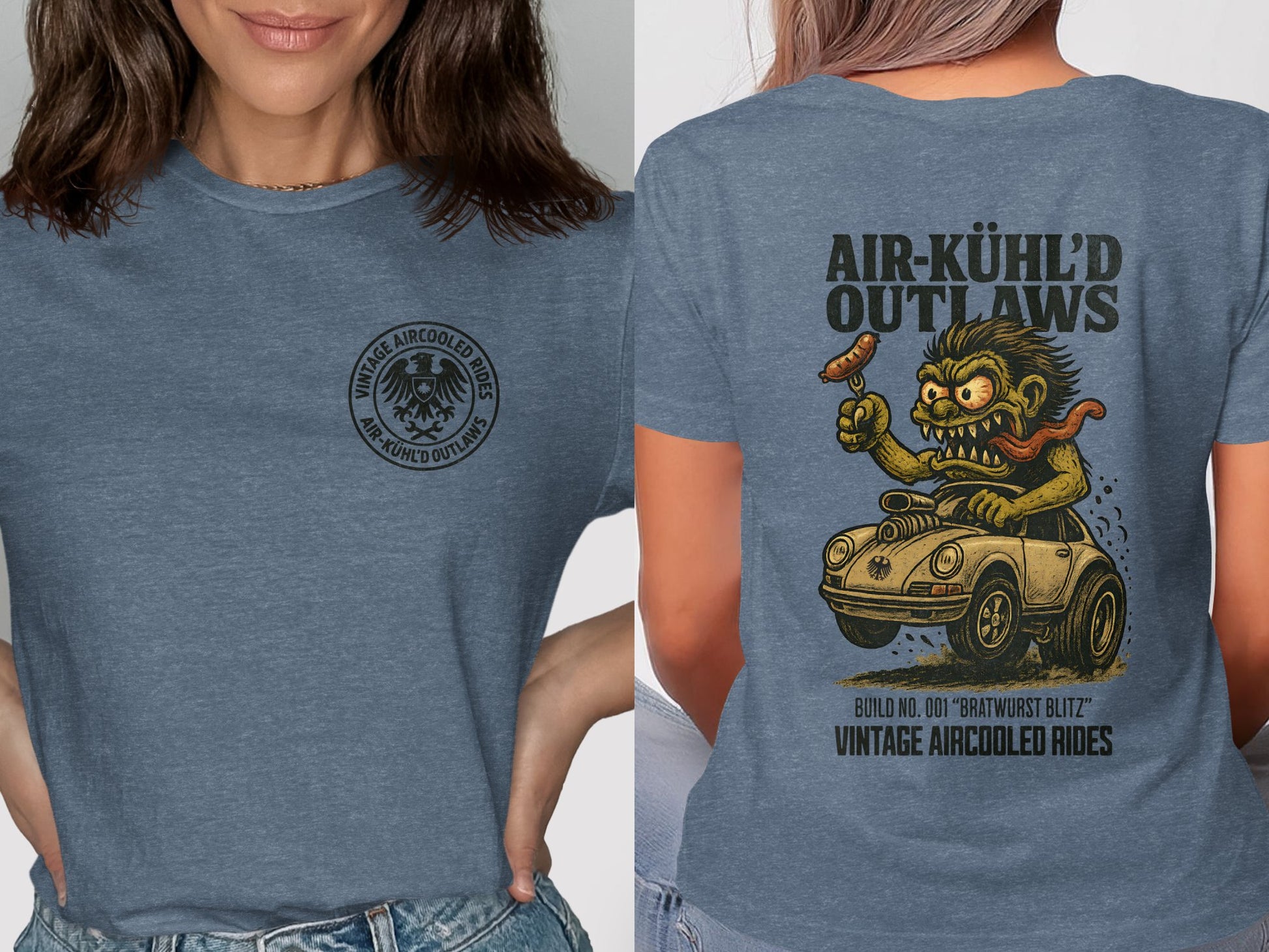 Vintage Aircooled Rides Air-Kühl'd Outlaws T-Shirt product