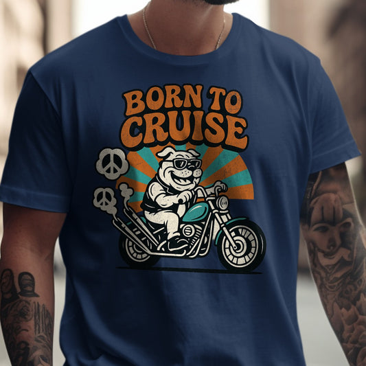 Born to Cruise Graphic Biker Themed Apparel product