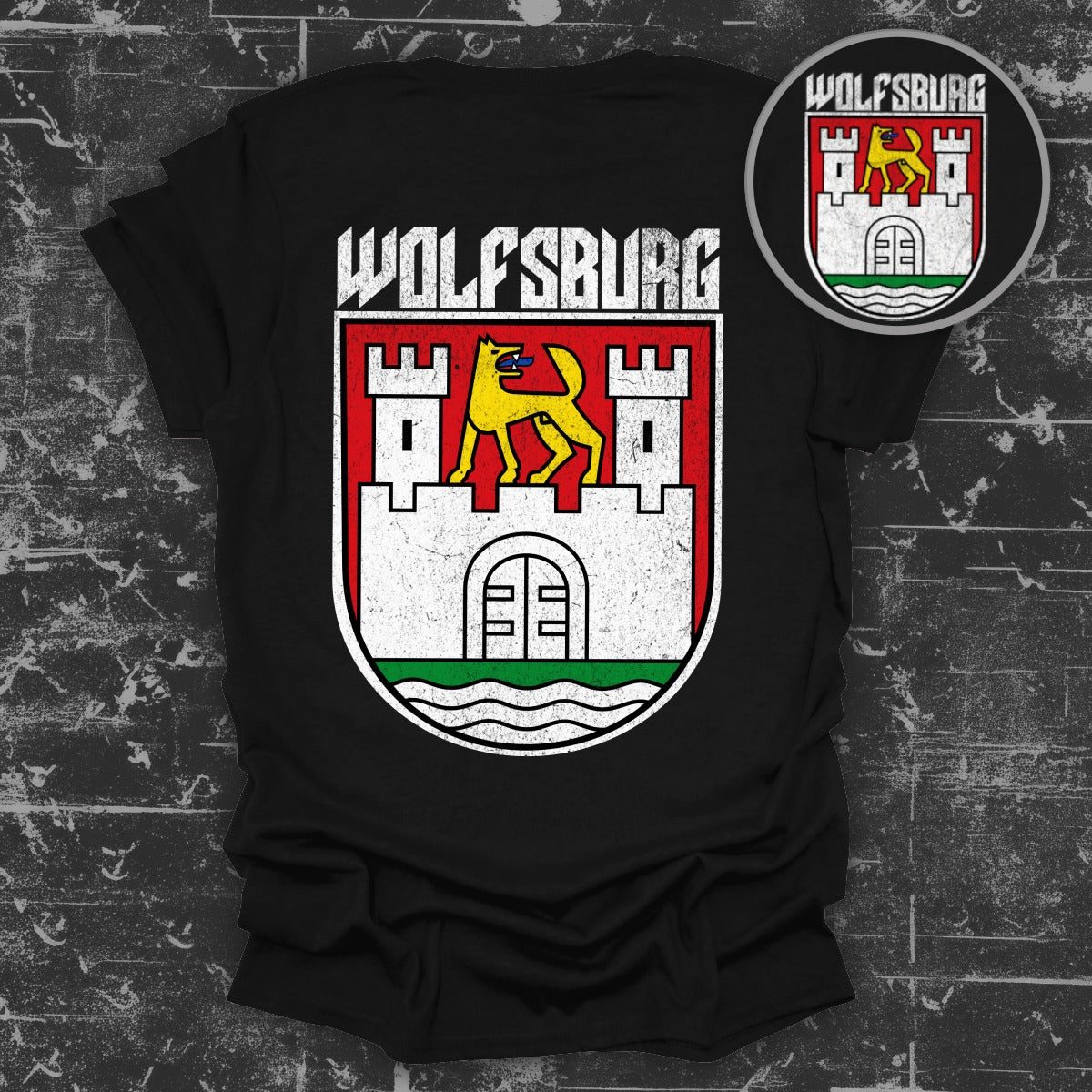 Wolfsburg Logo Printed Graphic T-Shirt Top