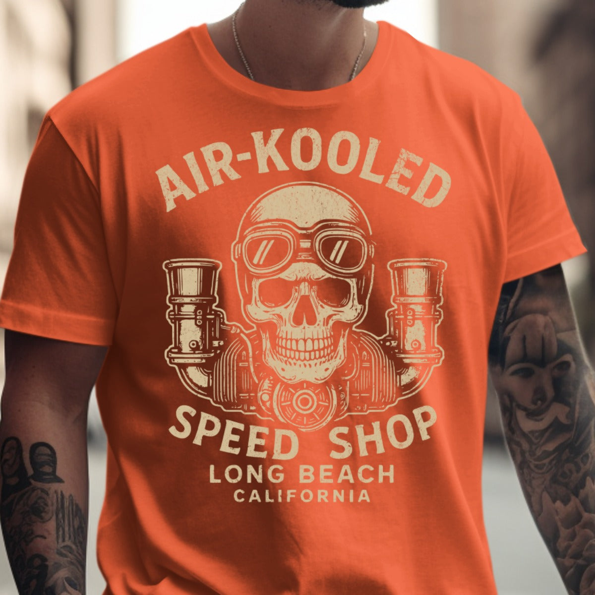 Air-Kooled Speed Shop Long Beach California T-Shirt product
