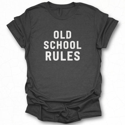 Old School Rules Graphic Statement Tee Product
