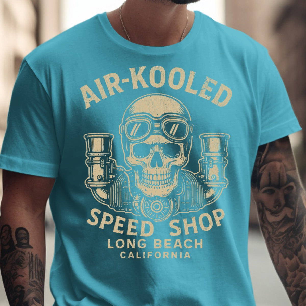 Air-Kooled Speed Shop T-Shirt in Long Beach California product type