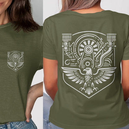 Motorcycle Engine Eagle Graphic Design Shirt product