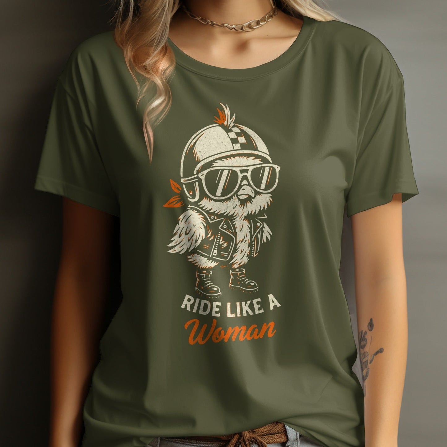 Ride Like a Woman Graphic Tee shirt product