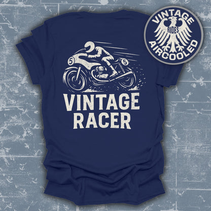 Vintage Racer Aircooled Motorcycle T-shirt product