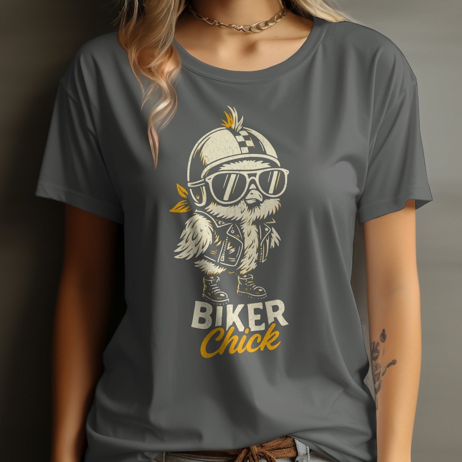 Chic Biker Chick Graphic Tee Exclusive T-Shirt product