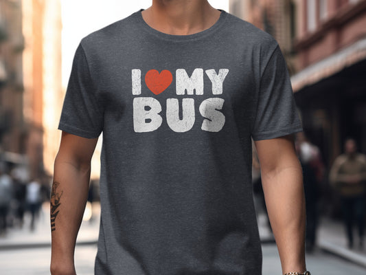 I Love My Bus Graphic T-Shirt Comfortable Casual product type