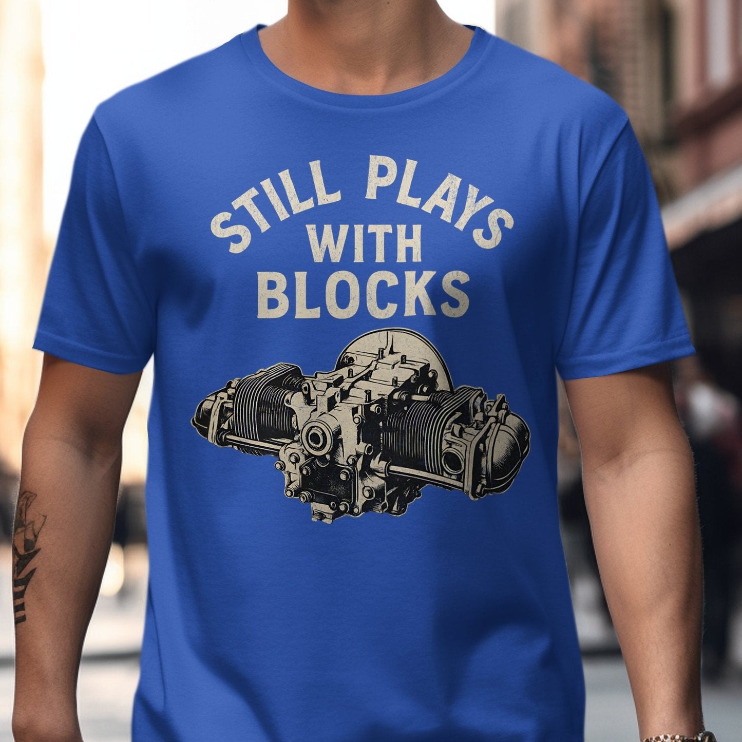 Still Plays With Blocks Graphic T-Shirt product type