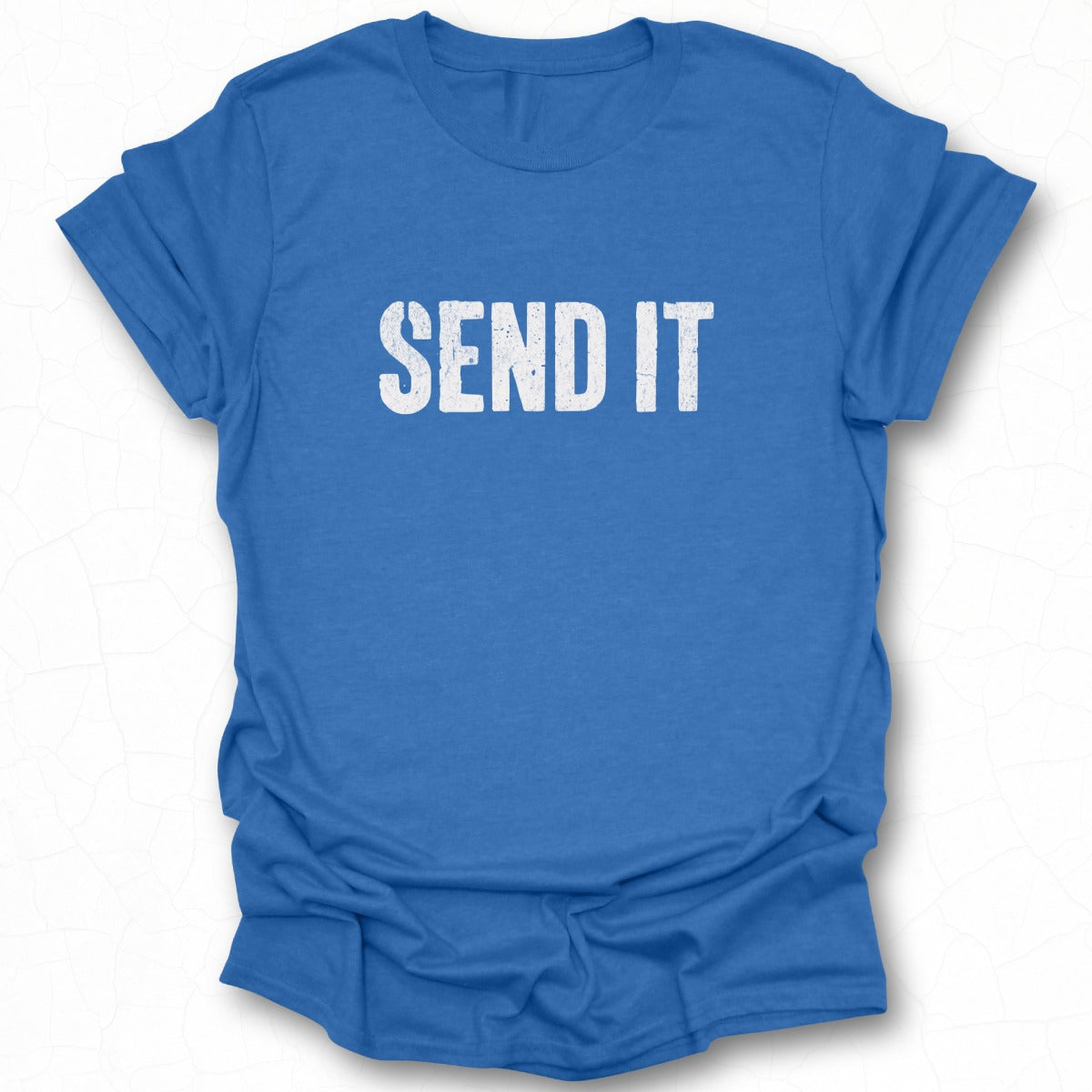 Send It Blue Graphic Tee Shirt for Casual Wear