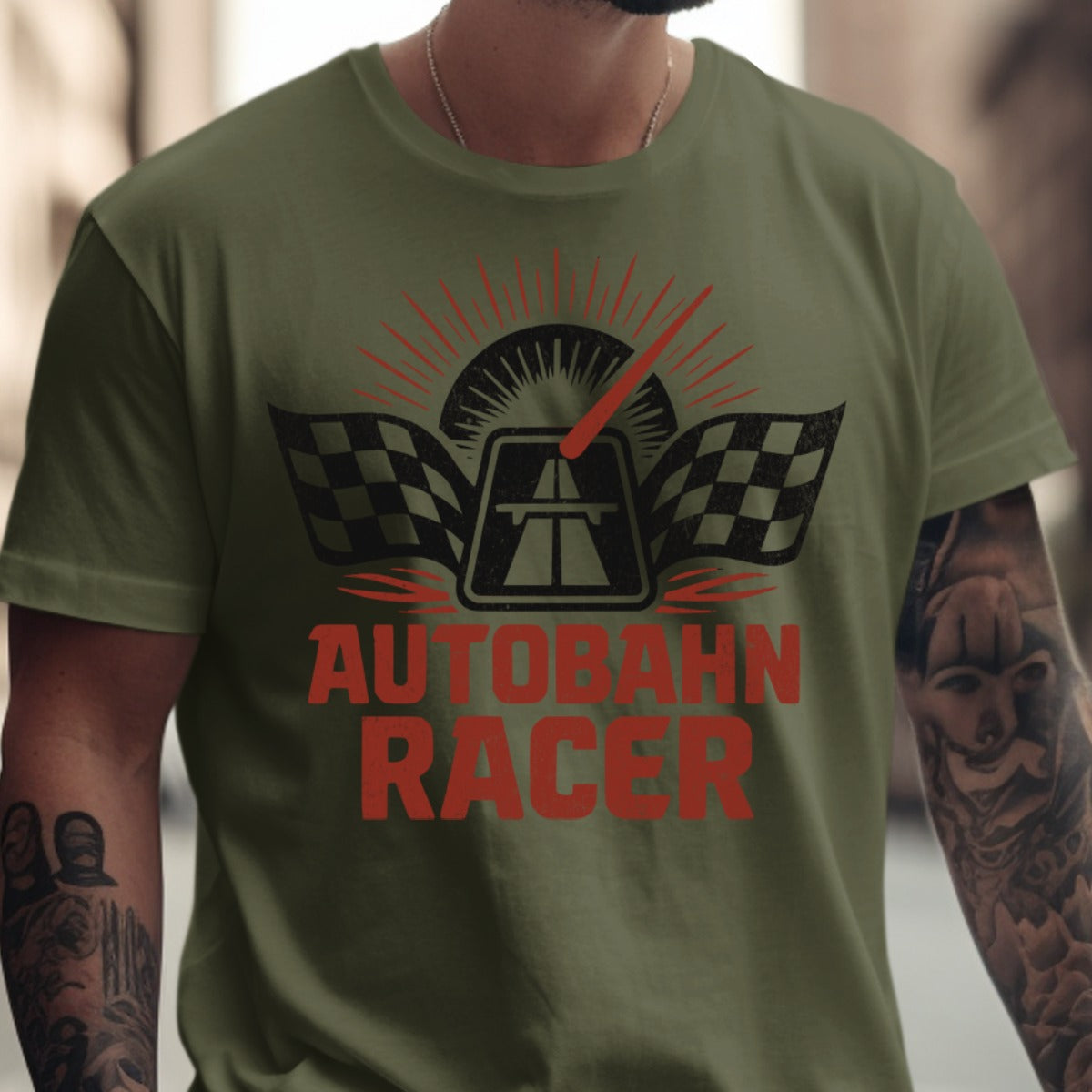 Autobahn Racer Graphic Short Sleeve T-shirt Product