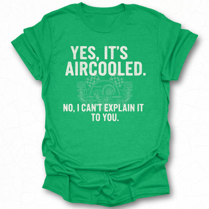 Yes It's Aircooled T-shirt with Fun Text Print