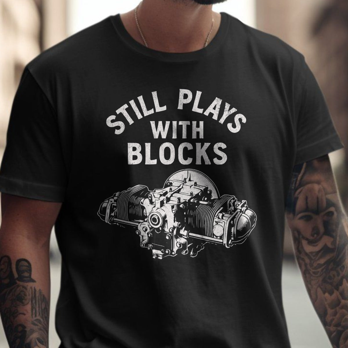 Still Plays With Blocks Graphic T-Shirt