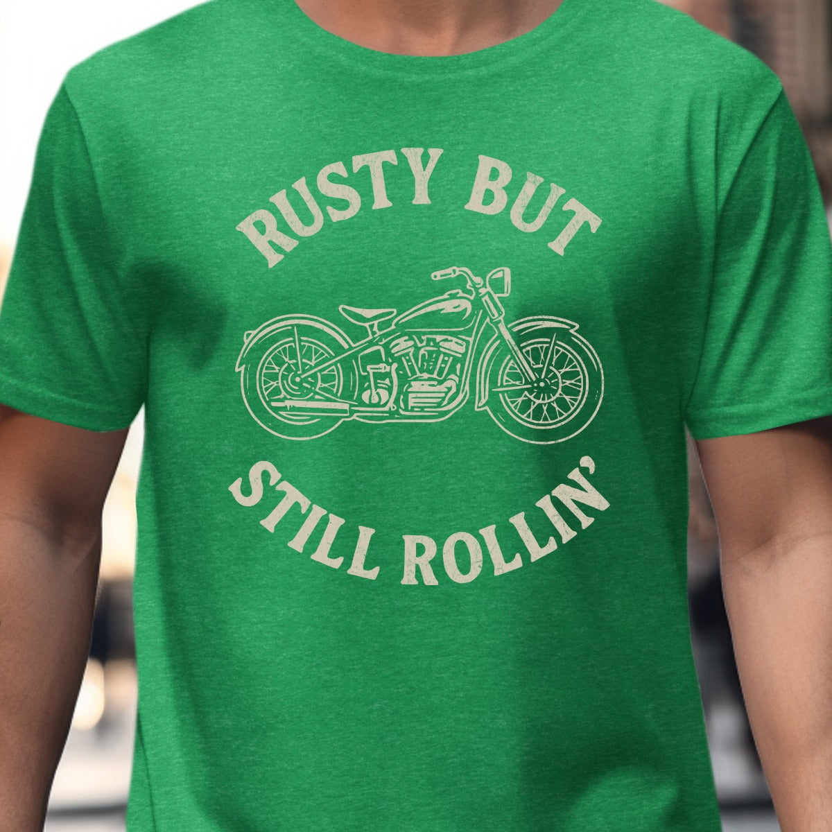 Rusty But Still Rollin' Motorcycle T-Shirt product type