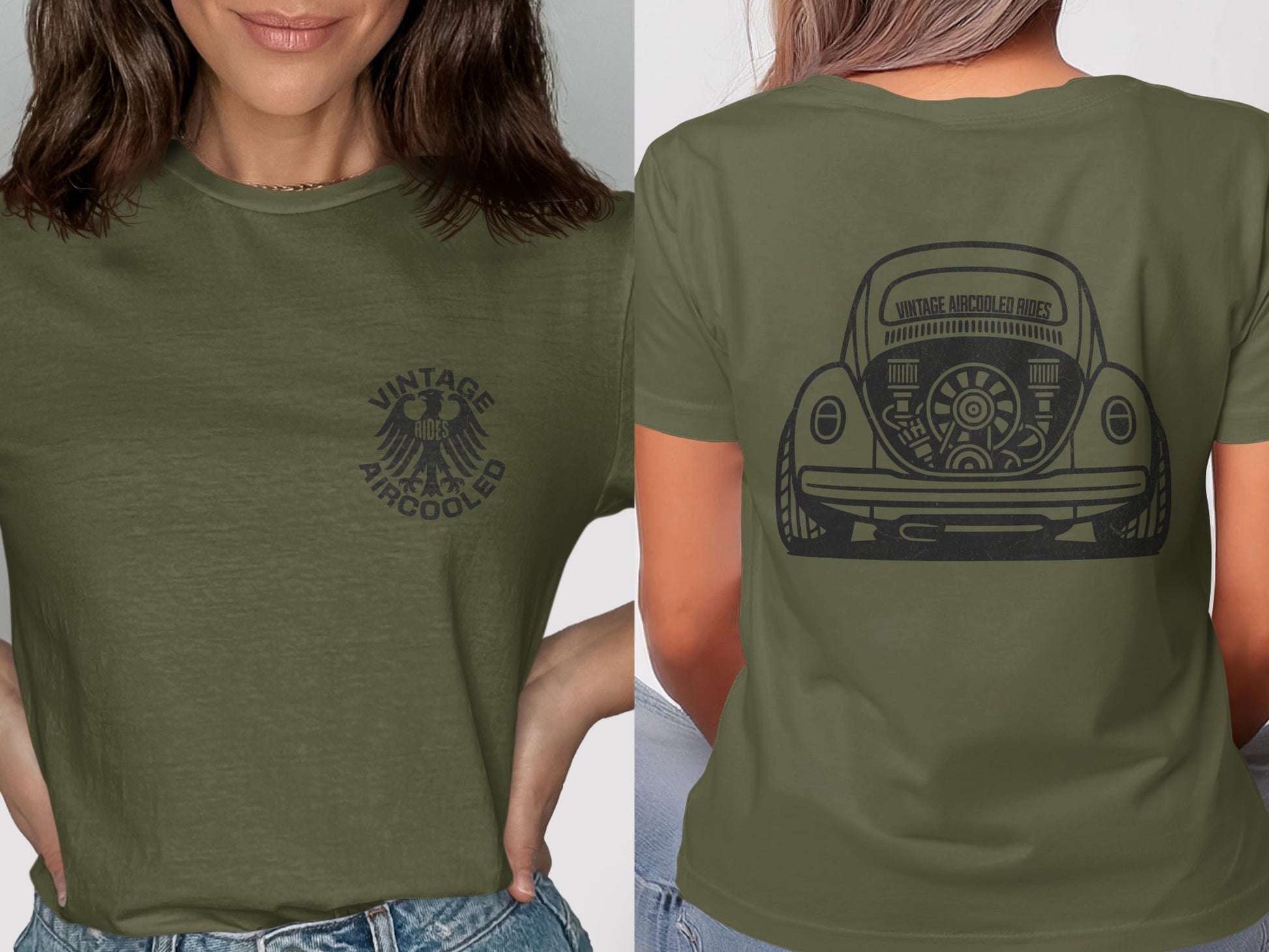 Vintage Aircooled Car Design Classic Tee product
