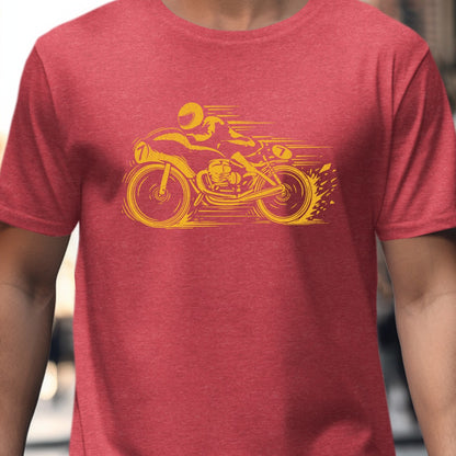 Vintage Motorcycle Graphic Red T-shirt product type