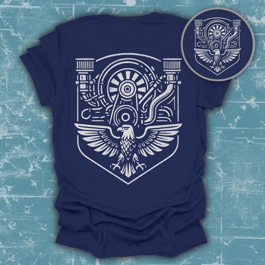 Vintage Eagle Engine Design Printed Shirt product type