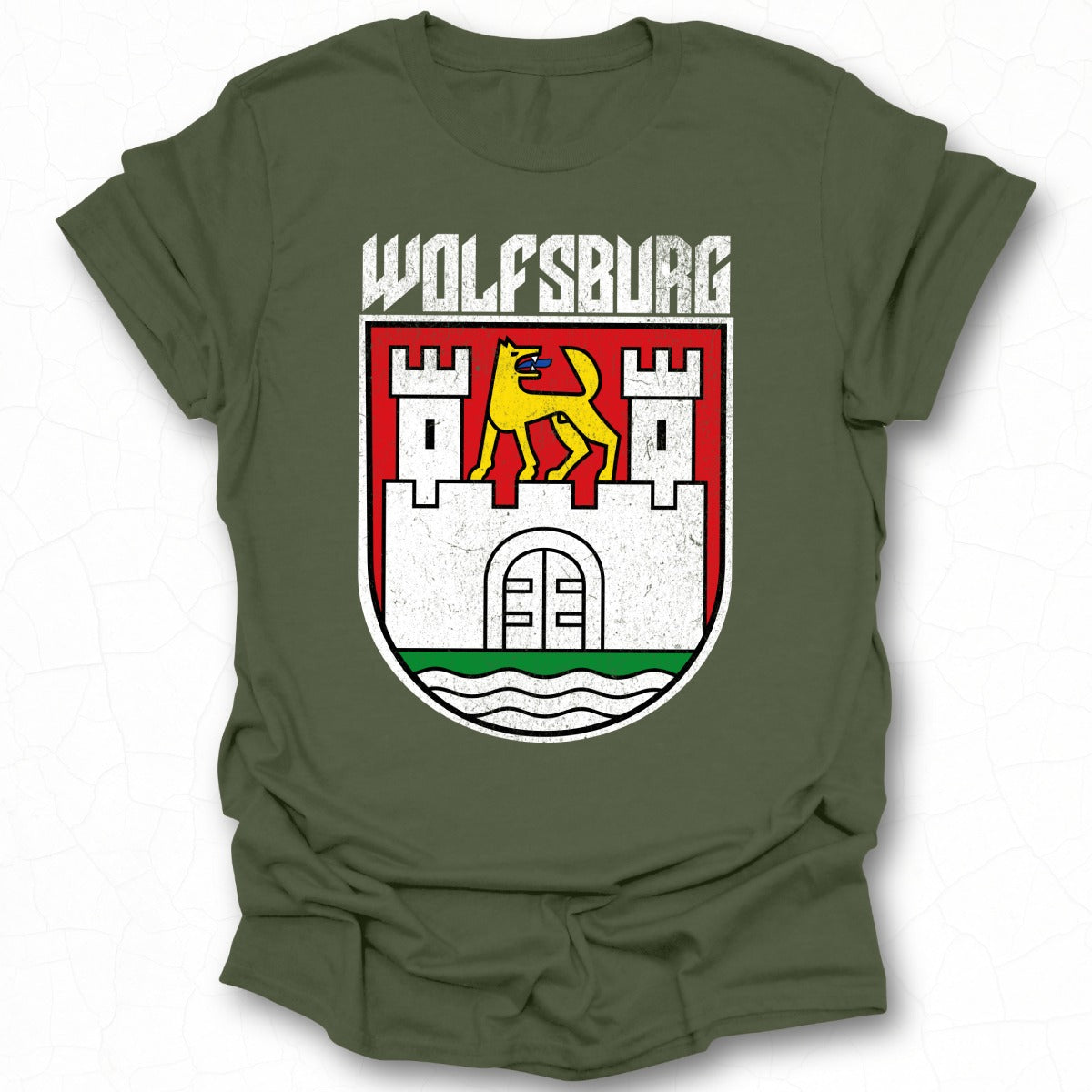 Wolfsburg City Emblem Design Graphic T-Shirt