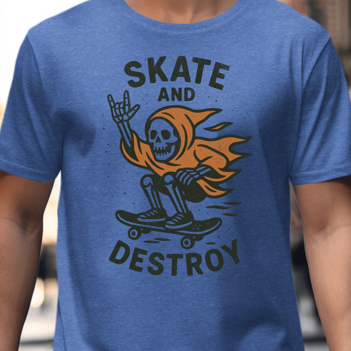 Skate and Destroy Graphic T-Shirt for Skateboarding