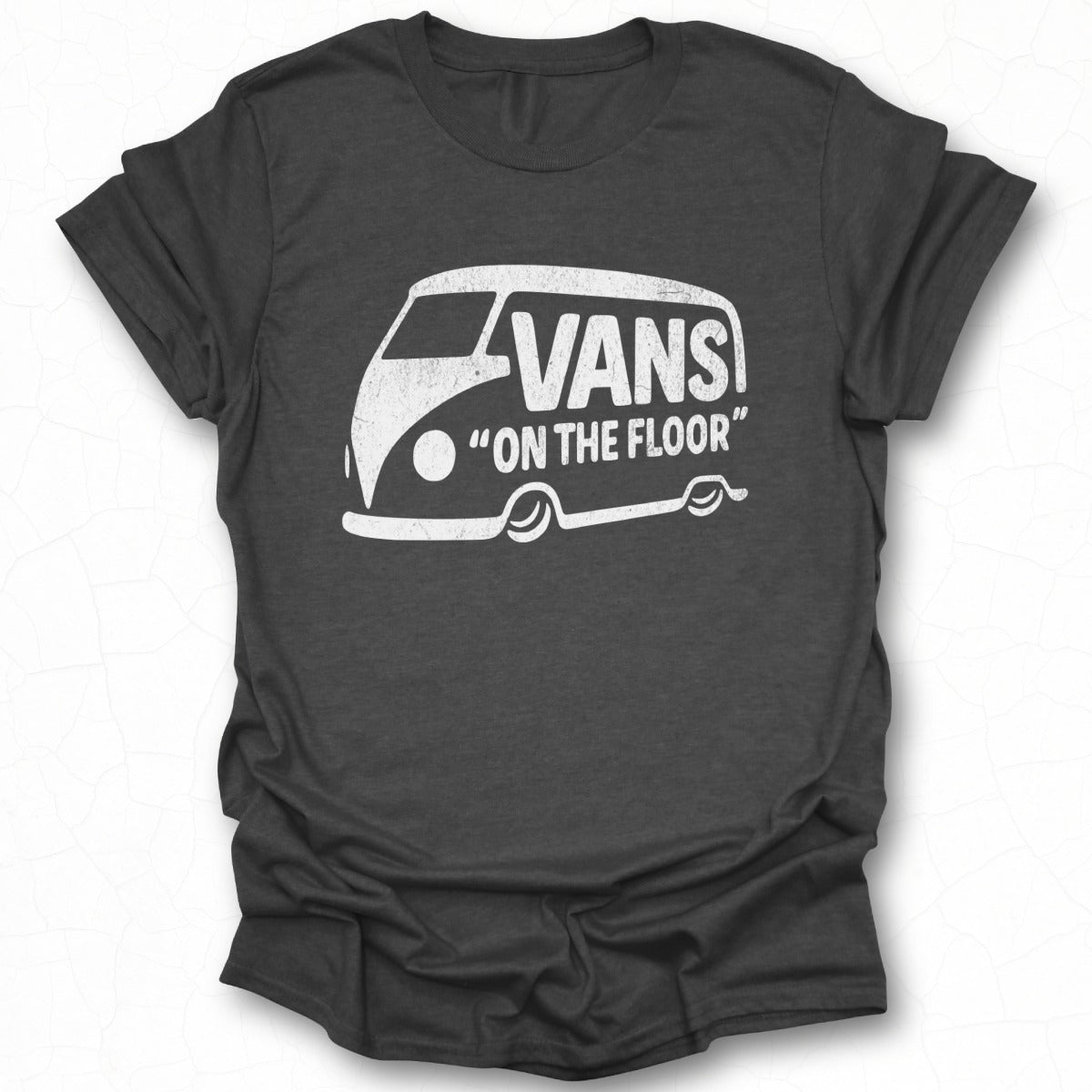 Classic Vans On The Floor Graphic Print Tee Shirt